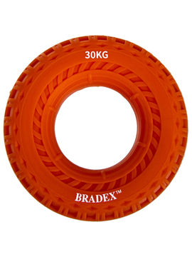 Кистевой эспандер 30 кг, круглый с протектором Bradex, цвет оранжевый