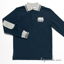 Рубашка-поло Mirtillo для мальчика, цвет темно-синий