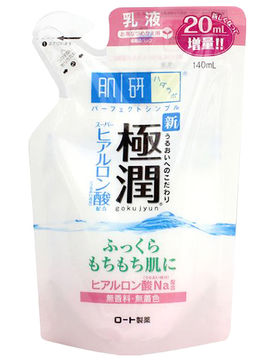 HADALABO GOKUJYUN Молочко для лица с гиалуроновой кислотой (сменный блок) Gokujyun, 140 мл, HADALABO