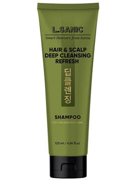 Освежающий шампунь для глубокого очищения волос и кожи головы, 120 мл, L.SANIC