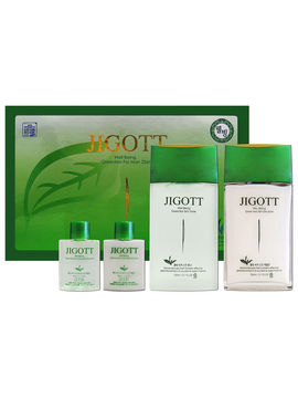 Подарочный набор для мужчин с экстрактом зеленого чая WELL-BEING GREENTE (тонер/эмульсия), JIGOTT