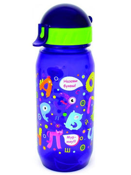 Бутылочка для воды Цифры, 400 мл Walmer, цвет фиолетовый