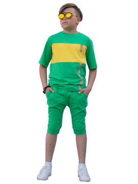 Футболка iRMi для мальчика, цвет зеленый