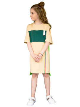 Платье iRMi для девочки, цвет салатовый