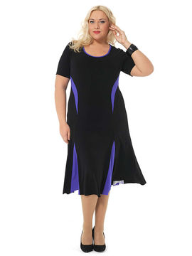 Платье Svesta, цвет черный, голубой