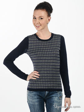 Пуловер Pezzo женский, цвет черно-синий