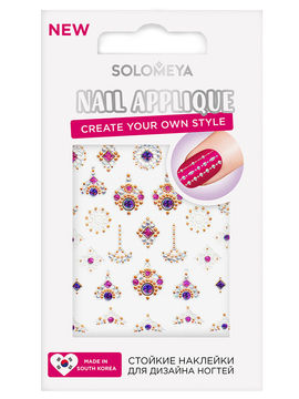 Наклейки для ногтей Solomeya, цвет орнамент