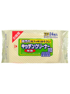 Салфетки влажные для удаления жировых загрязнений на кухне, 24 шт, 160х250 мм, Showa Siko