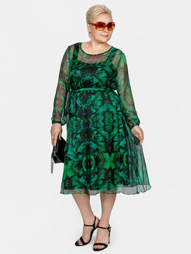 Платье Svesta, цвет черный, зеленый