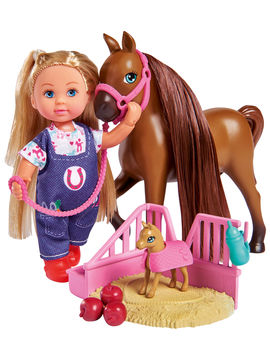 Кукла Еви 12 см Набор с беременной лошадкой Simba