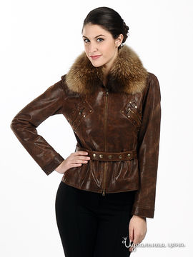 Куртка Sandro Ferrone&Suprem женская, цвет коричневый