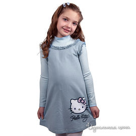 Платье Cartoon brands "HEIIO KITTY" для девочки, цвет серо-голубой