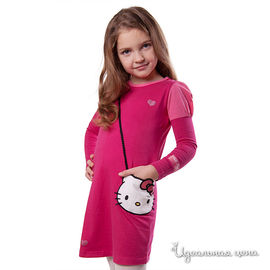 Платье Cartoon brands "HEIIO KITTY" для девочки, цвет фуксия