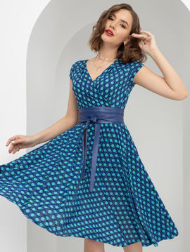 Платье Танго со стилем, Charutti, цвет синий