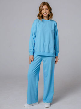Комплект домашней одежды D_LINA, цвет голубой