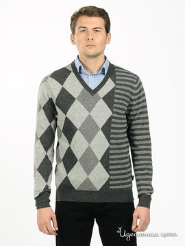 Пуловер Moschino мужской, цвет серый