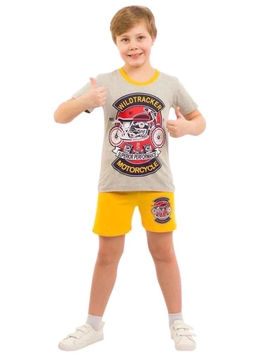 Футболка с шортами для мальчика Kids style, цвет бежевый
