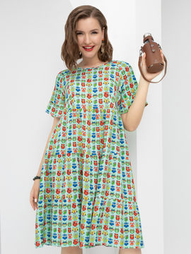 Платье Воздушные тренды (грин), цвет разноцветный