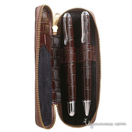 Набор Cerutti ручки "ECAILLE" мужской, цвет коричневый