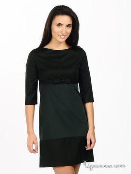 Платье Fervente женское, цвет черный / зеленый