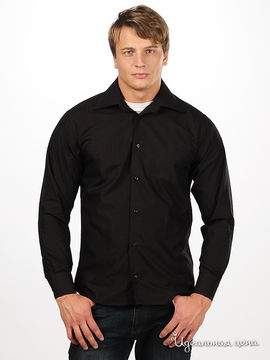 Рубашка Blend&Joop мужская, цвет коричневый / черный
