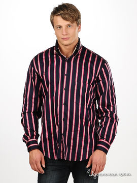 Рубашка MALCOM мужская, цвет синий / розовый