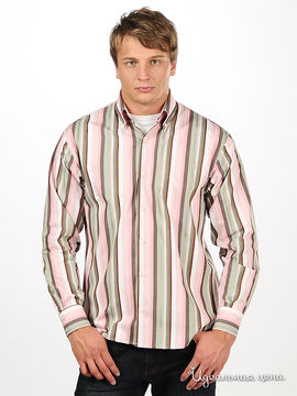 Рубашка MALCOM мужская, цвет розовый / серый / зеленый