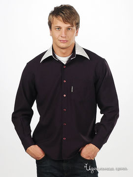 Рубашка X-MALCOM мужская, цвет фиолетовый