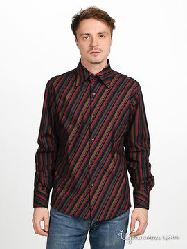 Рубашка Blend&Joop мужская, цвет коричневый / красный