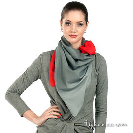 Платок Laura Biagiotti шарфы женский, цвет серо-красный