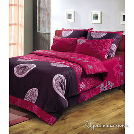 Комплект постельного белья Nordtex "ВОЛШЕБНАЯ НОЧЬ", цвет красный / фиолетовый, 1,5 спальный