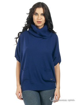 Пуловер Alessandro Bonimi женский, цвет темно-синий