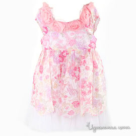 Платье Santa Barbara для девочки, цвет белый / розовый