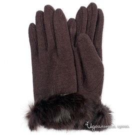 перчатки Venera женские, цвет коричневый