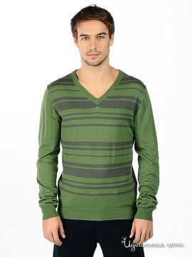 Пуловер Diesel мужской, цвет серый / зеленый