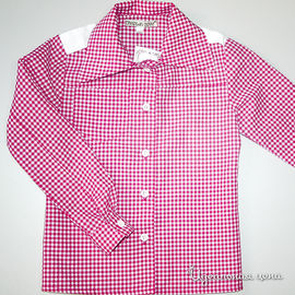 Блузка Oncle Tom для девочки, цвет красный / белый