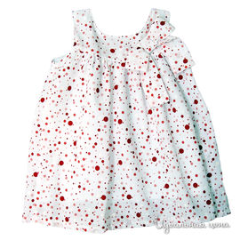 Платье Oncle Tom для девочки, цвет белый / красный
