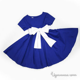 Платье Oncle Tom для девочки, цвет синий / белый