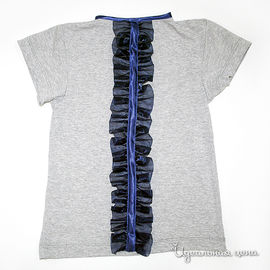 Блузка Oncle Tom для девочки, цвет серый меланж / синий