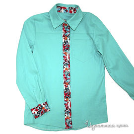 Рубашка Oncle Tom для мальчика, цвет бирюзовый / мультиколор