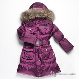 Пальто Nels для девочки, цвет пурпурный