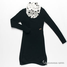 Платье Fracomina mini для девочки, цвет черный