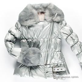 Куртка Fracomina mini для девочки, цвет светло-серый