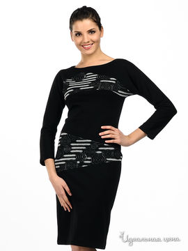 Платье Argent женское, цвет черный / серебристый