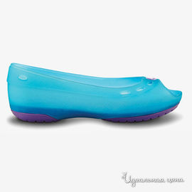 Балетки Crocs, цвет голубой