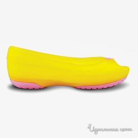 Балетки Crocs, цвет желтый