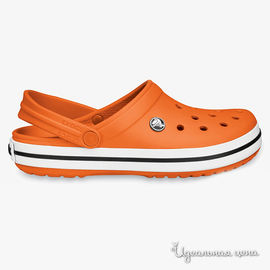 Сабо Crocs, цвет оранжевый / белый