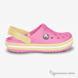 Сабо Crocs, цвет розовый / светло-желтый