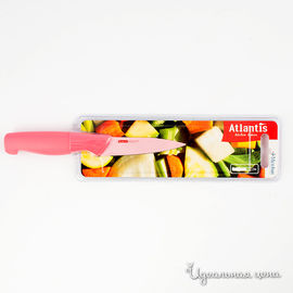 Нож для овощей Atlantis, цвет розовый, 9см.