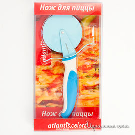 Нож для пиццы Atlantis, цвет голубой, 9см.